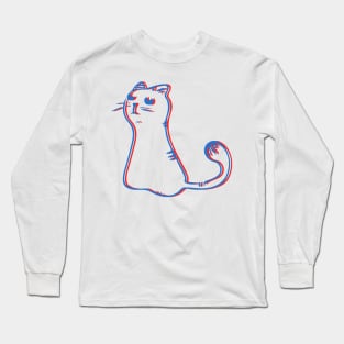 3D Cat Long Sleeve T-Shirt